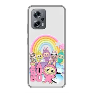 Чохол з Лабубу на Xiaomi POCO X4 GT (Фон Лабубу)