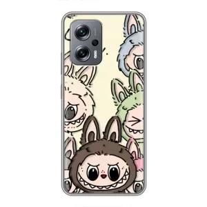 Чохол з Лабубу на Xiaomi POCO X4 GT (Золота мавпа Bored Ape)