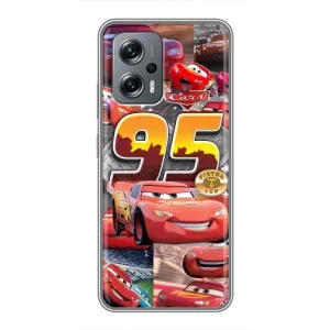 Силіконовий чохол Маквін для Xiaomi POCO X4 GT (Колаж Блискавка Маквін)