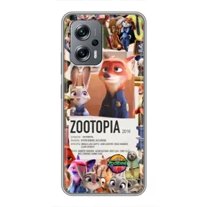 Чохол Зоотрополіс на Xiaomi POCO X4 GT (Постер Зоотрополіс)