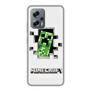 Чохол Майнкрафт на Xiaomi POCO X4 GT (AlphaPrint) Minecraft (кріпер Майнкрафт)