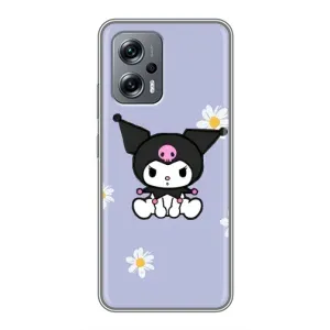 Чехол с кроликом Куроми на Xiaomi POCO X4 GT (Куроми в цветах)