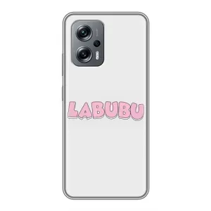Чохол з Лабубу на Xiaomi POCO X4 GT (Лого Лабубу)