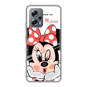 Эксклюзивный чехол для Xiaomi POCO X4 GT (AlphaPrint - Мультяшные) (Маус Минни)