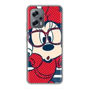 Эксклюзивный чехол для Xiaomi POCO X4 GT (AlphaPrint - Мультяшные) (Маус в очках)