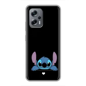 Чохол з принтом Стіч на Xiaomi POCO X4 GT (Стіч на чорному)