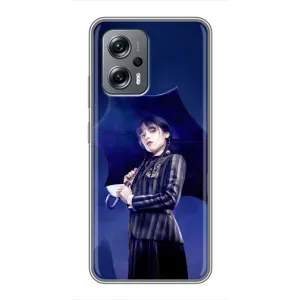 Чохли Венсдей на Xiaomi POCO X4 GT Уенсдей (AlphaPrint) (Венздей з парасолькою)