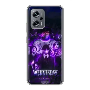 Чохол з дизайном Венздей 2 на Xiaomi POCO X4 GT (Фіолетова магія Венздей)