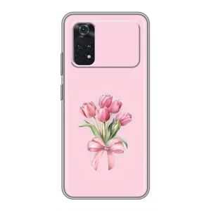 Чохол з розовим принтом для Xiaomi POCO X4 Pro 5G (Букет квітів)