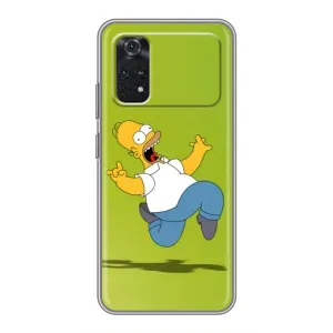 Чехол с Симпсонами для Xiaomi POCO X4 Pro 5G (VPrint) (Гомер Симпсон)