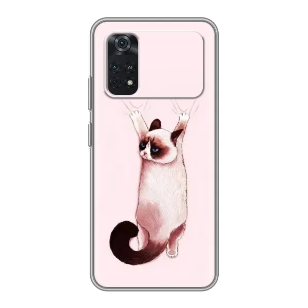 Чехол с принтом «Котик падает» для Xiaomi POCO X4 Pro 5G