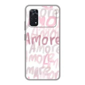 Чохол з розовим принтом для Xiaomi POCO X4 Pro 5G (Аморе любов)