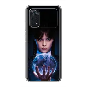 Чехол с дизайном Венздей 2 на Xiaomi POCO X4 Pro 5G (Магическая сфера Уэнздей)