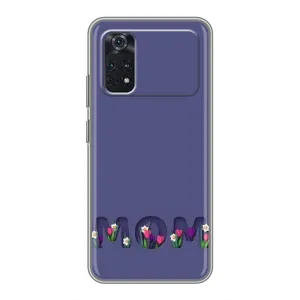 Чехол с принтом «Мама в цветах» для Xiaomi POCO X4 Pro 5G