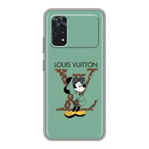 Чехлы Луи Витон для Xiaomi POCO X4 Pro 5G (AlphaPrint - LOUIS VUITTON) (Микки Маус LV)