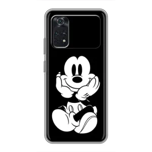 Міккі Маус чохол для Xiaomi POCO X4 Pro 5G (AlphaPrint - Мультяшні) (Маус на чорному)