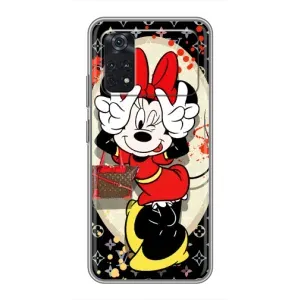 Чехол Disney Mouse Xiaomi POCO X4 Pro 5G (PREMIUMPrint) (Минни peace)