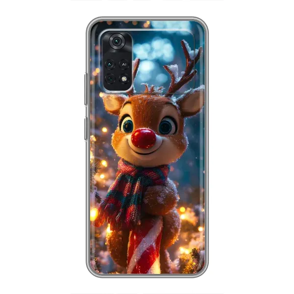 Чохол з принтом «Олень з шарфом» для Xiaomi POCO X4 Pro 5G
