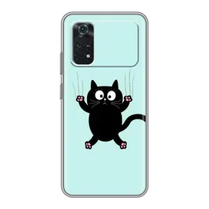 Чохол з принтом для Xiaomi POCO X4 Pro 5G (AlphaPrint) Модні коти (Падаючий кіт)