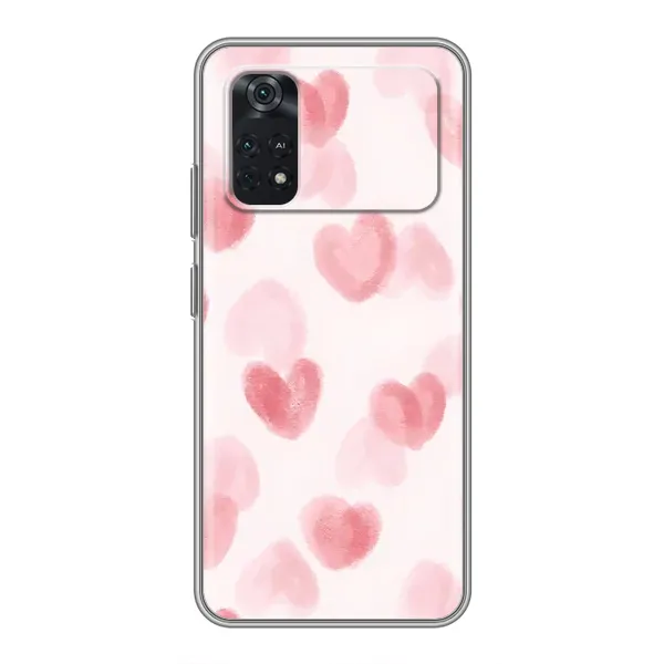 Чехол с принтом «Розовые сердечки» для Xiaomi POCO X4 Pro 5G Чехол с принтом «Розовые сердечки» для Xiaomi POCO X4 Pro 5G