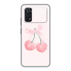 Чохол з розовим принтом для Xiaomi POCO X4 Pro 5G (Рожеві вишні)