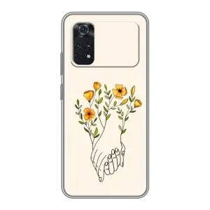 Чехлы для любимой на Поко Х4 Про 5G (VPrint) (Руки любви)