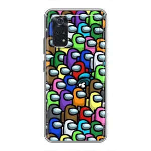 Чохли Амонг Ас для Xiaomi POCO X4 Pro 5G (AlphaPrint) (Убитий)