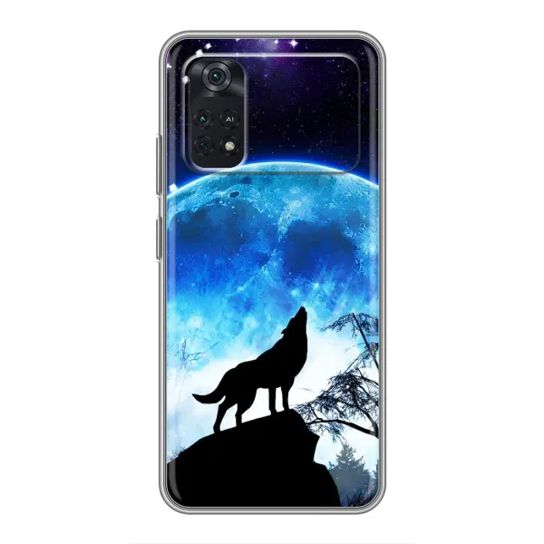 Чохол з принтом «Вовк на місяць» для Xiaomi POCO X4 Pro 5G Чохол з принтом «Вовк на місяць» для Xiaomi POCO X4 Pro 5G