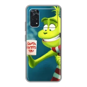 Рождественские Чехлы для Xiaomi POCO X4 Pro 5G (VPrint) (Зеленый Гринч)