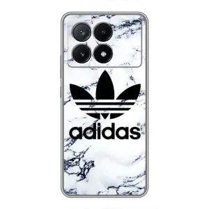 Чехлы Адидас для Xiaomi POCO X6 Pro (5G) (AlphaPrint) (Адидас на мраморе)