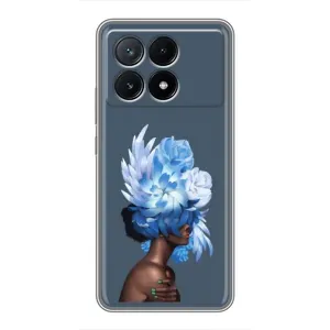 Чехлы (ART) Цветы на Xiaomi POCO X6 Pro (5G) (VPrint) (Цветы на голове)