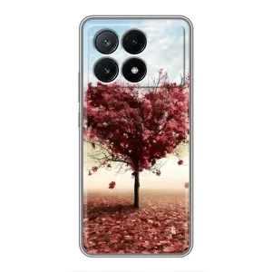 Чехлы для любимой на ПОКО Х6 Про (5G) (VPrint) (Дерево сердце)