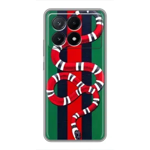 Чехлы ГУЧЧИ для ПОКО Х6 Про (5G) (AlphaPrint) (Gucci змия)