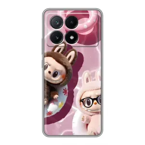 Чохол з Лабубу на Xiaomi POCO X6 Pro (5G) (Іграшка Лабубу)