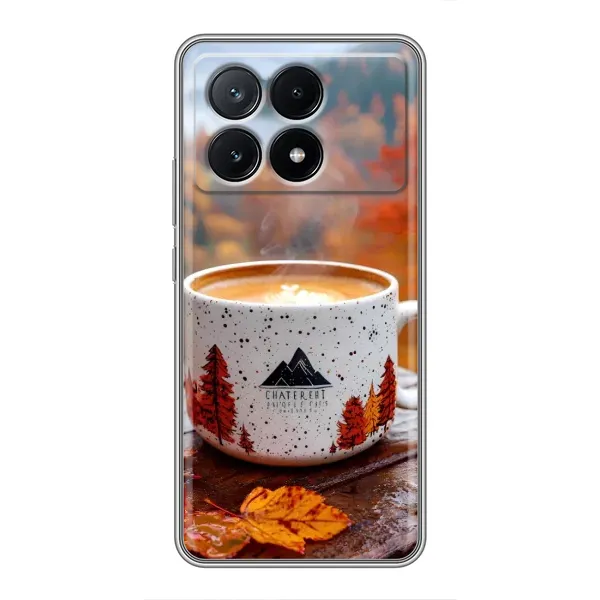Чохол з принтом «Кава на природі» для Xiaomi POCO X6 Pro (5G)