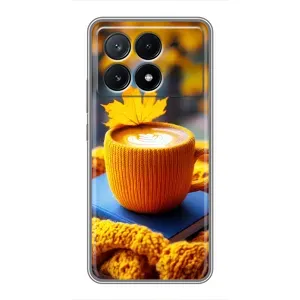 Чохол з принтом «Кава на жовтому пледі» для Xiaomi POCO X6 Pro (5G)