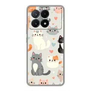 Чохол з малюнком кіт на Xiaomi POCO X6 Pro (5G) (Колаж котів)