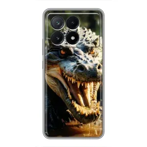 Чохол з картинкою 'Хижаки' для Xiaomi POCO X6 Pro (5G) (Небезпечний крокодил)