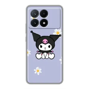 Чохол з кроликом Куромі на Xiaomi POCO X6 Pro (5G) (Куромі в квітах)