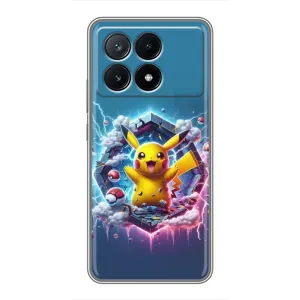 Чохол з Пікачу на Xiaomi POCO X6 Pro (5G) (Лого Пікачу)