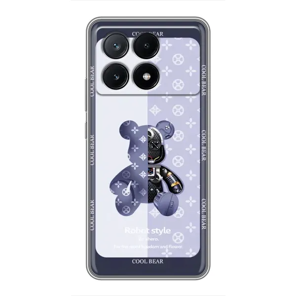 Чехол с принтом «Медвежонок LV» для Xiaomi POCO X6 Pro (5G)