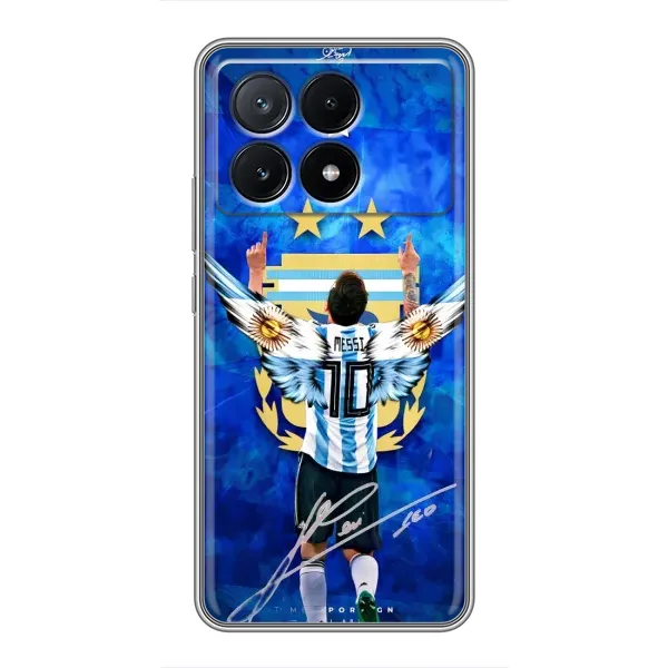 Чохол з принтом «Мессі Аргентина» для Xiaomi POCO X6 Pro (5G)