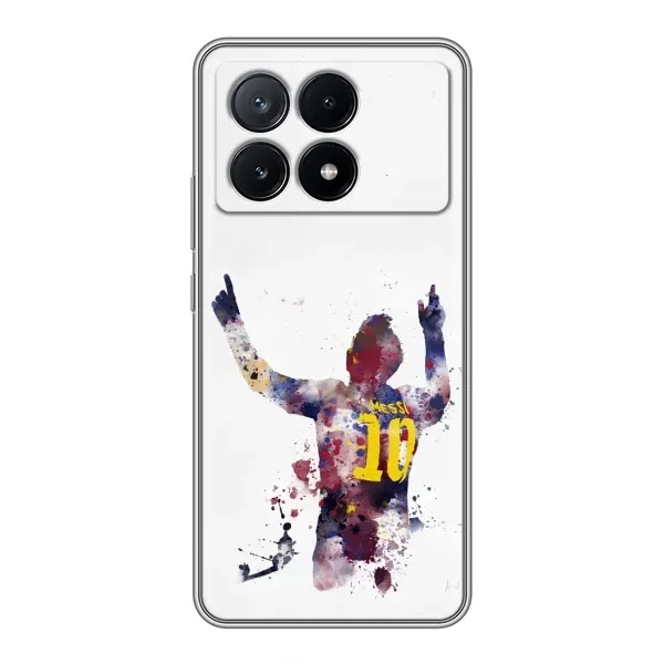 Чохол з принтом «Messi Barca» для Xiaomi POCO X6 Pro (5G)