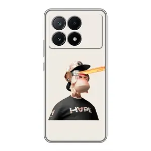 Чехлы с Обезьянами NFT для Xiaomi POCO X6 Pro (5G) (AlphaPrint) (обезьяна NFT в очках)