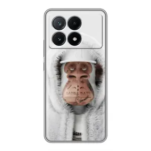 Чехлы с Обезьянами NFT для Xiaomi POCO X6 Pro (5G) (AlphaPrint) (обезьяна NFT в тату)