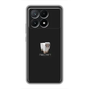 Чехол Майнкрафт на Xiaomi POCO X6 Pro (5G) (AlphaPrint) Minecraft (Овечка Майнкрафт)