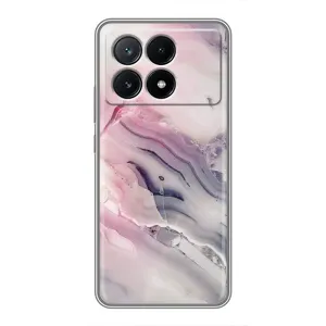 Мраморный чехол на Xiaomi POCO X6 Pro (5G) (VPrint) (Пурпурный Мрамор)