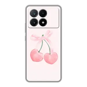Чохол з розовим принтом для Xiaomi POCO X6 Pro (5G) (Рожеві вишні)