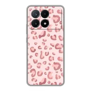 Чохол з розовим принтом для Xiaomi POCO X6 Pro (5G) (Рожевий леопард)