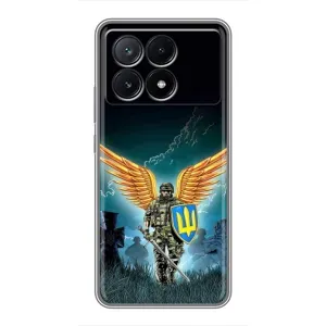 Чехлы с картинкой ЗСУ для Xiaomi POCO X6 Pro (5G) (AlphaPrint) (Солдат ЗСУ)